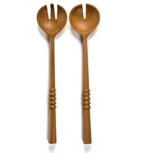 Ensemble de 2 couverts à salade en bois pour mariage élégant le plus vendu pour la maison, les hôtels et les restaurants - Product Image 3