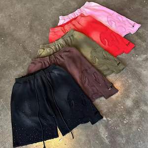 2025 personnalisable hommes lavage à l'acide maille Shorts séchage rapide respirant 100% coton décontracté sublimé 3D Support impression OEM Service - Product Image 1