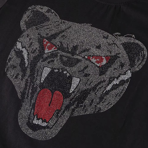 Material transpirable de secado rápido con cuello redondo, camisetas deportivas de manga corta de fábrica superior, camisetas deportivas con diamantes de imitación para hombre - Product Image 6