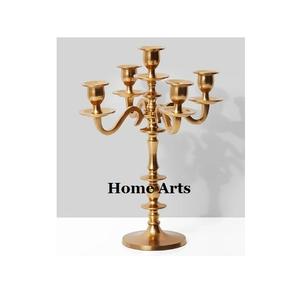 Candelabro de centro de mesa de 5 brazos de Calidad exclusiva, diseño fabuloso, portavelas de aluminio de Color plateado a bajo precio - Product Image 5