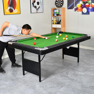Table de <span class=keywords><strong>billard</strong></span> <span class=keywords><strong>pliable</strong></span> 3 en 1 de 6 pieds de style américain, avec pieds pliables, en stock d'usine, à vendre - Product Image 2