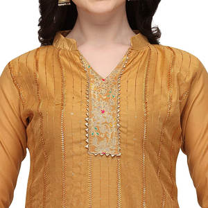 2025 Ladies Kurti Embroidery <b>Shirts</b> Pakistani Indian Shalwar Kameez Winter Silk Dress for Women for <b>Parties</b> - Product Image 4