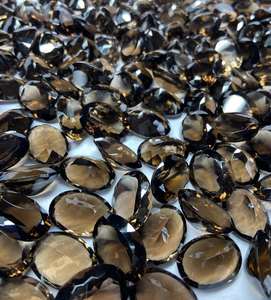 Piedras preciosas calibradas genuinas sueltas de corte facetado ovalado de cuarzo ahumado natural a precio de fábrica Piedras genuinas para ajuste de joyería OEM - Product Image 6