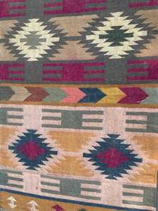 Alfombra Kilim de yute de lana Vintage, alfombra de yute tejida a mano, alfombra Kilim Dhurrie, alfombras de tamaño personalizado, alfombra tradicional india de yute - Product Image 5