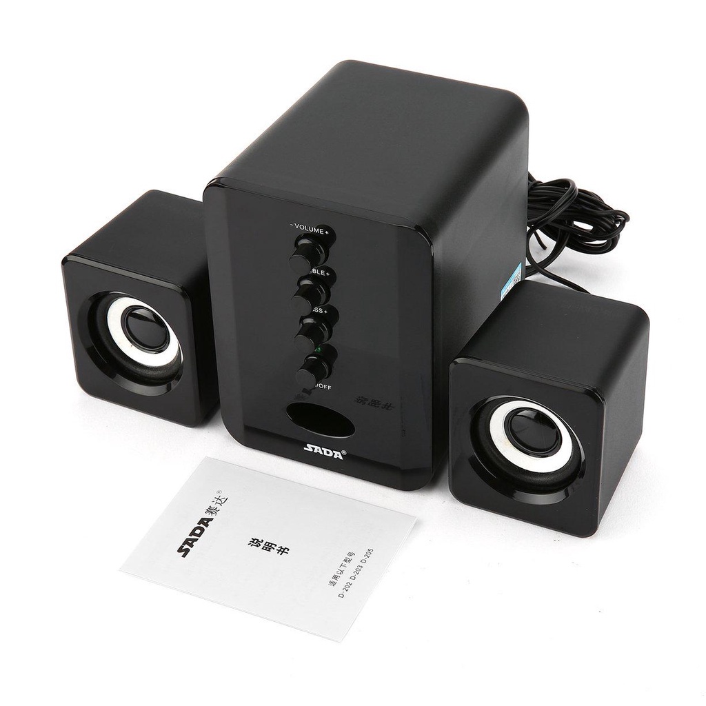 Accessories Consumer Electronics KAW D202 Tense Bass Vivid Sound Set of 3 USB Computer Speakers With 12 Months National Warranty