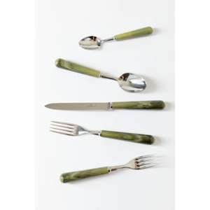 Hermoso juego de cubiertos con mango de resina con acabado pulido de primera calidad y construcción duradera Ideal para bodas - Product Image 2