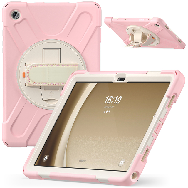 Rugged Armor Tablet Protective Case Shockproof 360 Degree Adjustable Hand-strap for iPad Pro 13