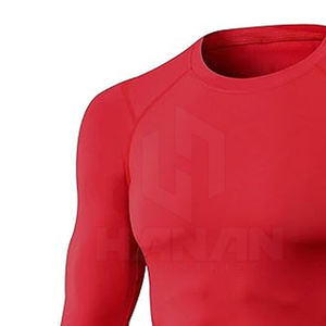 Venta caliente logotipo personalizado de los hombres de compresión Rash Guard último diseño transpirable camisas de compresión - Product Image 6