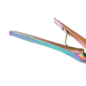 คีมคีบกีบสแตนเลสสำหรับสัตวแพทย์ที่จับสีแดง - Product Image 3