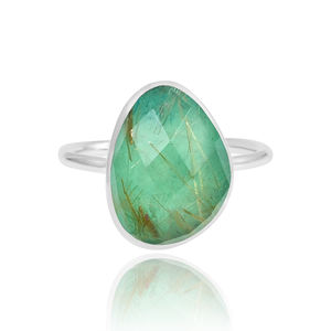 Joyería fina de forma irregular, anillo de piedras preciosas de ónix negro de Plata de Ley 925 para joyería de regalo - Product Image 5