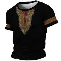 Vêtements africains pour hommes 2025, t-shirt Dashiki, vêtements traditionnels, manches courtes, style décontracté rétro, streetwear vintage, style ethnique