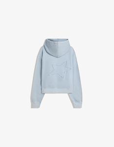 Personalizado de alta calidad sudaderas con capucha de los hombres parche de socorro de trabajo orgánico azul cielo <span class=keywords><strong>Color</strong></span> de lana cremallera 100% algodón Sudadera con capucha para los hombres - Product Image 6