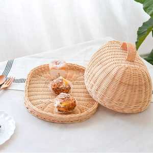 Cúpula para Alimentos de Bambú Tejida a Mano, Cubierta de Malla de Ratán Ecológica, Tapa Redonda Beige Natural para Cocina, Picnic, Restaurante, Hecho en Vietnam - Product Image 3