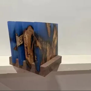 Posavasos de madera de resina epoxi ecológicos más buscados, diseño duradero, patrones personalizados, alfombrillas para el hogar y la Oficina - Product Image 1