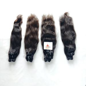 Machine double trame non transformés Temple indien paquets vendeur cuticule traitement aligné aucun tissage Extensions de cheveux humains - Product Image 4