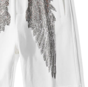 Short décontracté personnalisé à l'ourlet brut délavé à l'acide pour femmes avec poche zippée motif solide coton polaire vente en gros vêtements courts élégants - Product Image 4