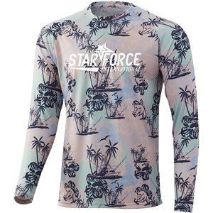 Concevez votre propre chemise de pêche Chemises de pêche personnalisées en gros Offre Spéciale écologique Protection UV UPF 50 + Porter des manches courtes - Product Image 3