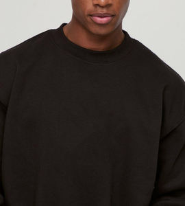 Sweat-shirt à capuche surdimensionné de luxe à logo personnalisé brodé - Style streetwear hip-hop pour hommes 100% coton - Product Image 3