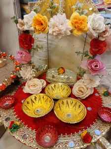 Mehndi Trending amarillo verde Color Mehndi placas grandes Mehndi Foil Mehndi Rasam cesta tradicional OEM con servicio - Product Image 4