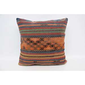 28x28 pouces écologique antidérapant amovible lavable artistique décor à la maison traversin oreiller multicolore laine Kantha Patchwork Vintage - Product Image 1