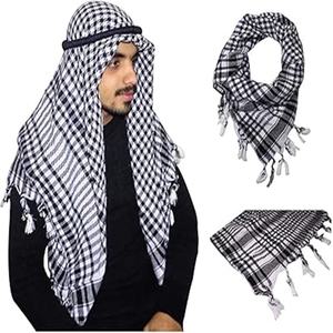 keffiyeh scarves - 2026 Classic Arab Dubai Saudi Headscarf Shemagh Keffiyeh for Men - Product Image 4