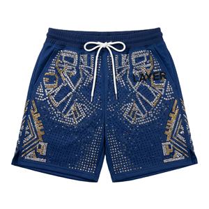 <b>Women</b> <b>Bermuda</b> <b>Shorts</b> Hotfix Rhinestone Breathable Quick Dry Trendy Streetwear Regular Fit High Waist Button Fly Gym Casual Half - Product Image 1