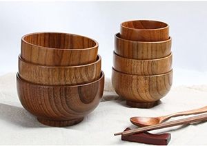 Tazón de madera pequeño hecho a mano para café, té, arroz, sopa o salsa para llaves decorativas o accesorios de mesa de café - Product Image 2