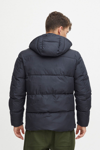 2025 nouveauté hommes avertir hiver brillant matelassé doudoune coupe-vent rembourré épais noir à capuche bulle rembourré veste - Product Image 6