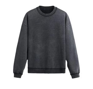 Sweat-shirts décontractés unisexes en deux pièces, design personnalisé, 3D, poids lourd, pour l'hiver, lavage à l'acide, surdimensionnés, épaules tombantes, tissu en coton éponge - Product Image 1