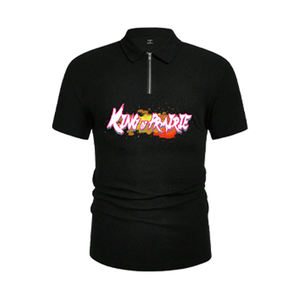 เสื้อโปโลผ้าฝ้าย100% สำหรับผู้ชายเสื้อยืดแขนสั้นระบายอากาศปักลายสีทึบออกแบบได้ตามต้องการ - Product Image 2