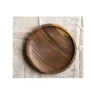 Plats et assiettes de service en bois Ustensiles de cuisine de haute qualité Coffre-fort en bois par l'artisanat en croissant - Product Image 3