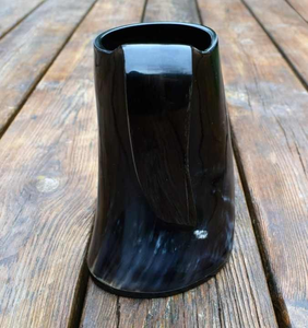 Antiguo personalizado de buena calidad hecho a mano Natural beber cuerno taza vikingo tallado cuerno Tankar tazas curvas por Crescent Crafts - Product Image 3