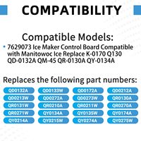Carte de commande de machine à glaçons, pièce de rechange certifiée d'usine pour machines à glaçons Manitowoc, compatible avec le réfrigérant R134a