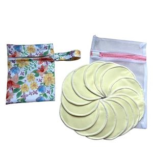 Chiffon en coton biologique 100%, coussinets d'allaitement réutilisables et polyvalents, lavage du visage, démaquillage, lingettes pour bébé - Product Image 2