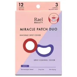 Rael Miracle Invisible Spot Cover-吸収カバー、スキンケア、フェイシャルステッカー、2サイズHydrocolloid
