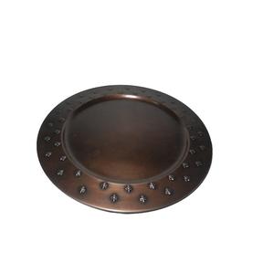 Assiette de chargement décorative pour événement, plateau de service en métal de luxe élégant et de qualité supérieure, fait à la main, Offre Spéciale - Product Image 1