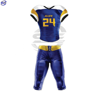 Customizable Youth American Football Jerseys Latest Breathable Short Sleeve Uniforms Design Plus Size Feature Best Price - Product Image 1