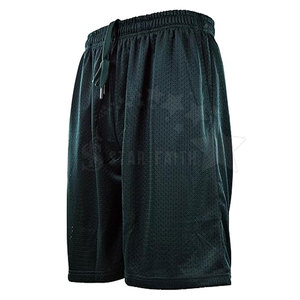 Shorts Casuales de Malla Ecológica con Cintura Elástica, Color Sólido, Sensación Suave y Ajuste Cómodo para Uso Diario en Verano - Product Image 3
