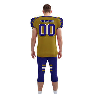 Nuevo Uniforme de Fútbol Americano Sublimado 100% Poliéster al por Mayor, Conjuntos Personalizados de Alta Calidad, Transpirable y Antibacteriano - Product Image 4