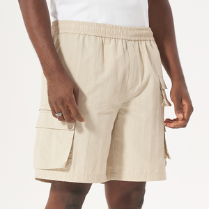 Pantalones cortos Cargo informales sólidos de secado rápido impermeables de alta calidad para hombre, ropa de calle de diseño bordado, bolsillo utilitario, cómodos DDP - Product Image 6