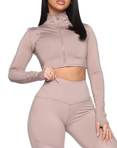Venta al por mayor elegante de moda de las mujeres de compresión conjunto de secado rápido de más tamaño antiarrugas conjunto de yoga con diseño de color personalizado - Product Image 2