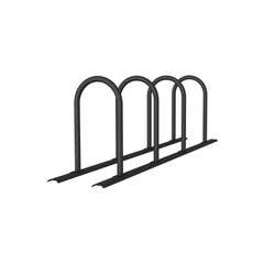 Sistema di supporto a binario, 4 supporti tubo rotondo Ø48 mm, 2800x460mm (LxP), da avvitare, grigio - Product Image 1