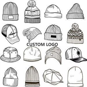 100% Acrylic Custom Logo <b>Beanie</b> Hat Winter Short Knit Cuff Swag Plain Dyed Print Warm Cotton <b>Knitted</b> <b>Beanies</b> - Product Image 5