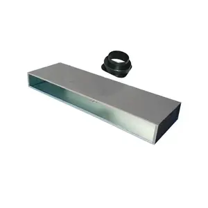 Diffuseur linéaire rectangulaire en aluminium isolé Tecnosystemi, connexion supérieure, 1 fente, L.600 PWD300170, pour montage au plafond - Product Image 3