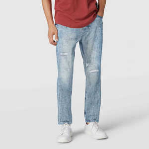 Jeans vintage déchirés pour hommes, nouveau design, grande taille, denim 100% coton, jeans tendance pour hommes - Product Image 6