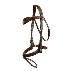 Brida de caballo, brida de cuero para montar, caballete ecuestre ajustable, brida de entrenamiento duradera, equipo cómodo para montar a caballo - Product Image 6