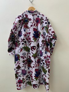 ชุดกิโมโนสำหรับผู้หญิงเสื้อคลุมผ้ากำมะหยี่พิมพ์ลายดอกไม้ออกแบบได้ตามต้องการ - Product Image 2