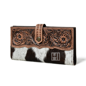 Cartera Trifold de Cuero Vacuno Personalizable para Mujer, Estilo Occidental, con Bloqueo RFID para Tarjetas - Product Image 3