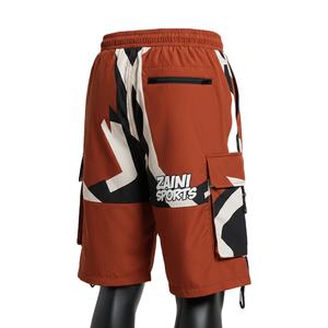 <b>Men</b> Windbreaker <b>Shorts</b> <b>Lightweight</b> Polyester Fabric Contrast Panel <b>Cargo</b> Style Heat Transfer Logo Custom <b>men's</b> <b>shorts</b> Quick Dry - Product Image 5