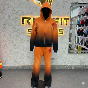 ODM Services Cheap Price New Style Customer Demand Low Price Zipper Tracksuit For Men Unique Style New Design Mens Tracksuits - Product Image 5